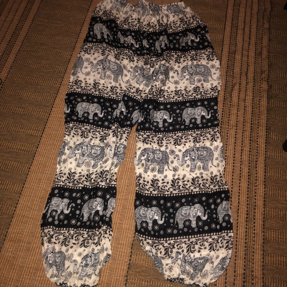 Elephant Print Pants